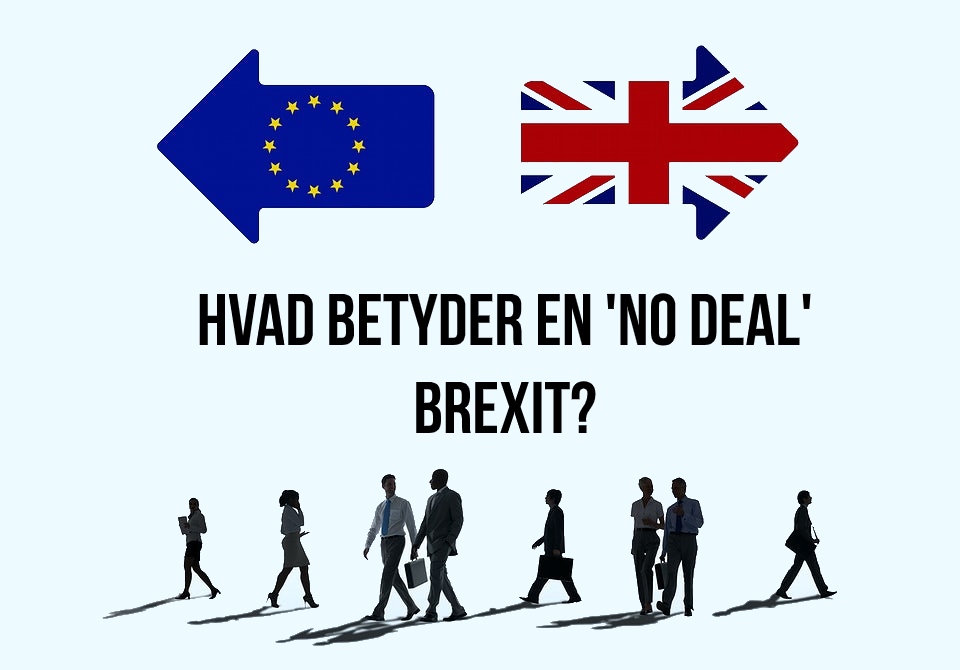 Et billede af Storbritannien der forlader EU efter hårdt brexit