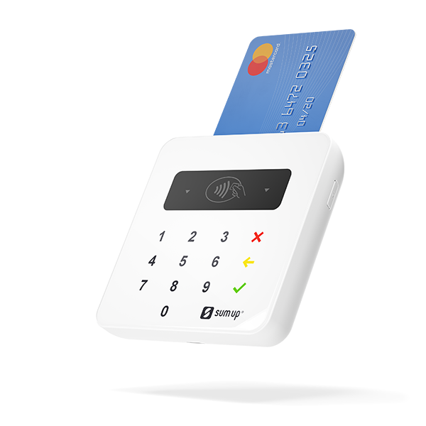 SumUp kortterminal kan forbindes til Debitoor og gør online betaling nemmere.