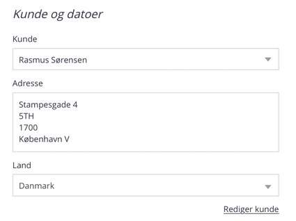 Tilføj kundedata, som kan gemmes for at gøre fakturering endnu hurtigere med Debitoor